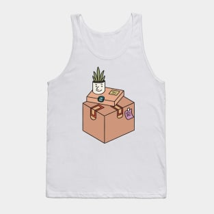 Funny plant and boxes Tank Top